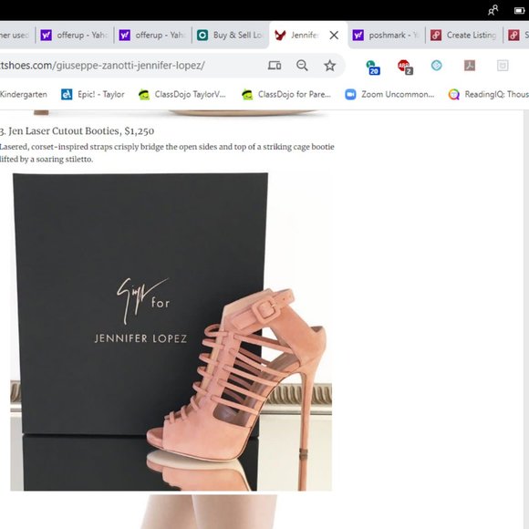Giuseppee for Jennifer Lopez Cutout Bootie - Picture 4 of 4